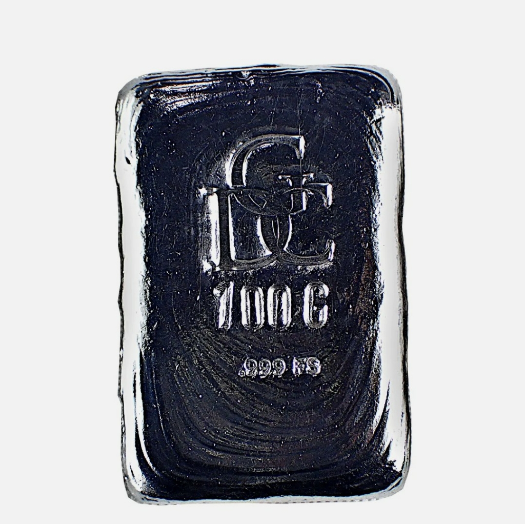 100 Grams Of Silver Hand Poured